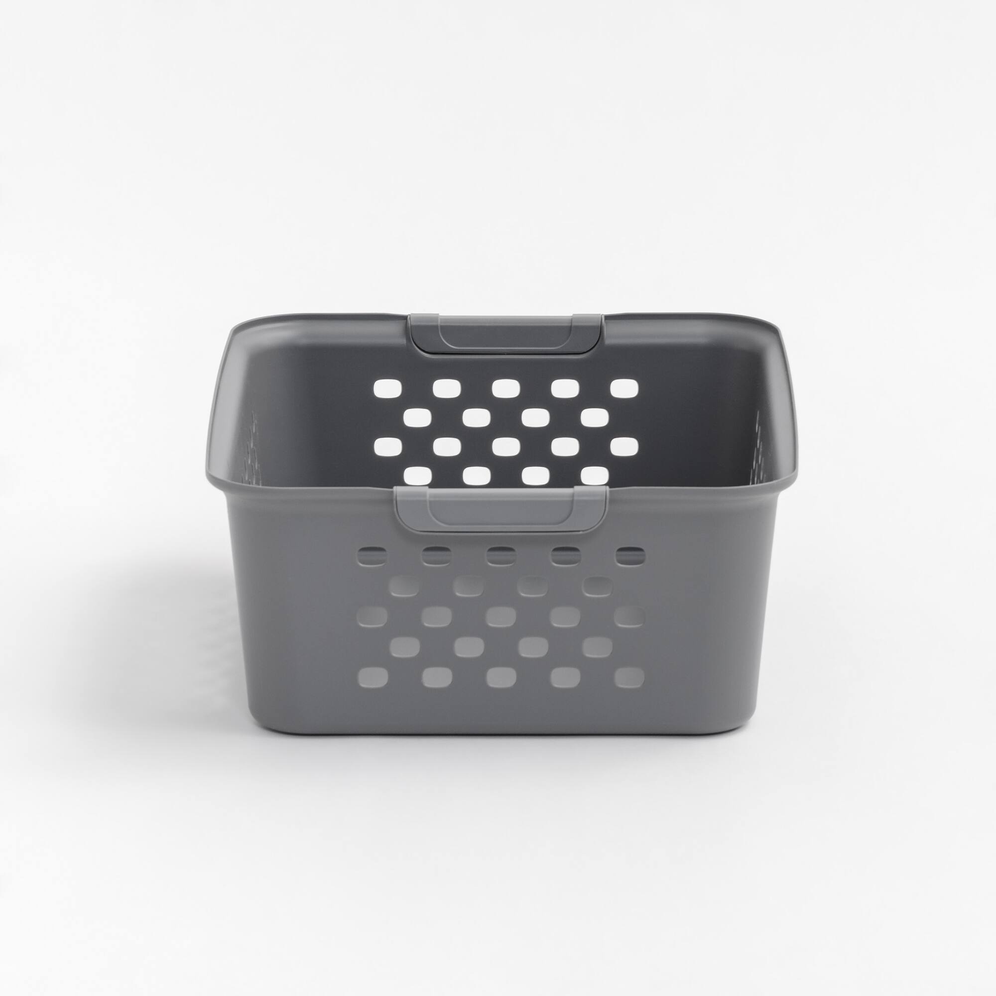 Iris® Gray Medium Organizer Storage Basket, 4 Pack
